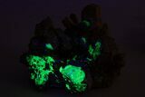 Hyalite Opal on Orthoclase Crystals and Schorl - Namibia #337071-1